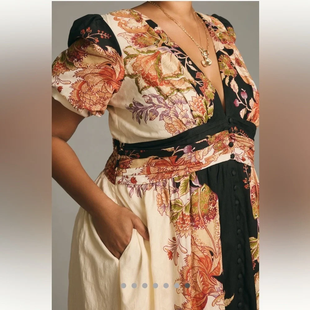 🍀SOLD🍀 Anthropologie NWT The Katerina Button-Front Dress size M. - Picture 15 of 16